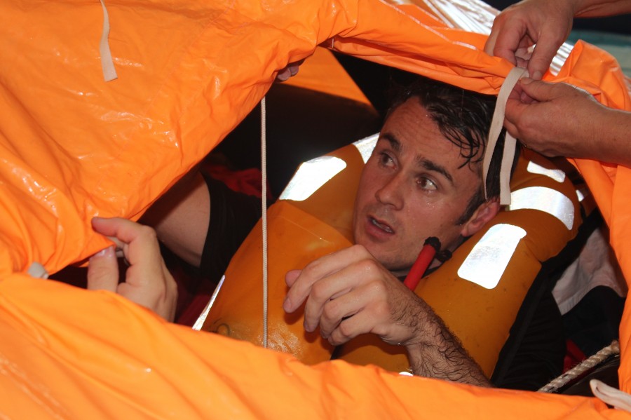 Closing the covers on a Sea Survival course