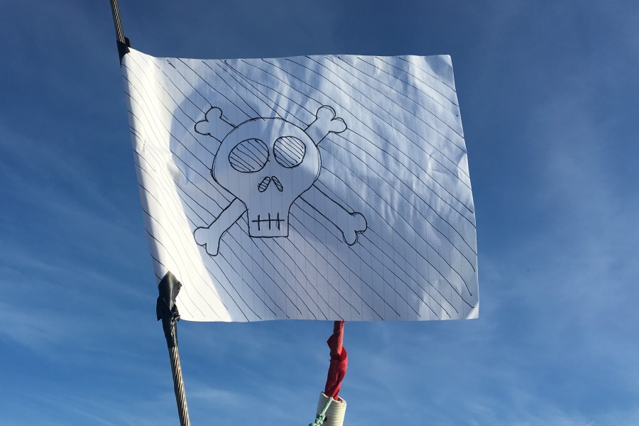 pirate flag - kids onboard