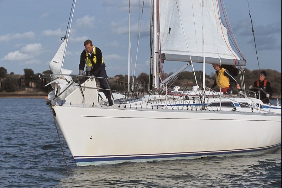 Anchoring on a sailing skills weekend