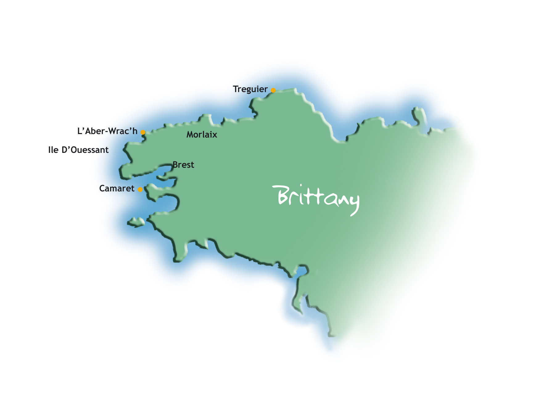 Brittany Cruise Map