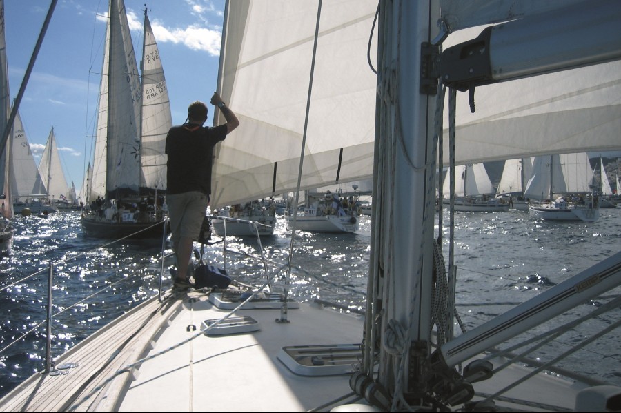 Round the Island race - Nearing the Needles