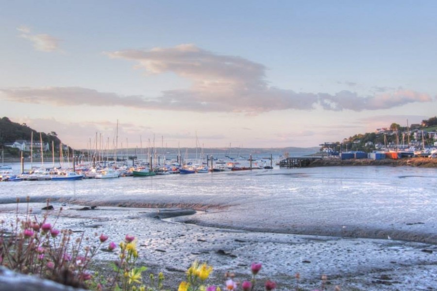 Sailing course visits one on the many creeks in the Solent