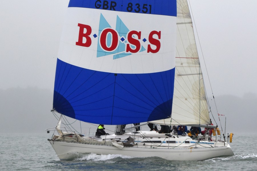 Round the Island race Crossing the start line